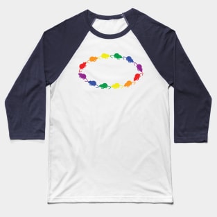 Rat Pride Rainbow Ring Baseball T-Shirt